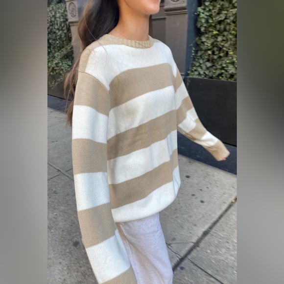 Brandy Melville Sweaters - Brandy Melville NWOT striped 100% cotton sweater